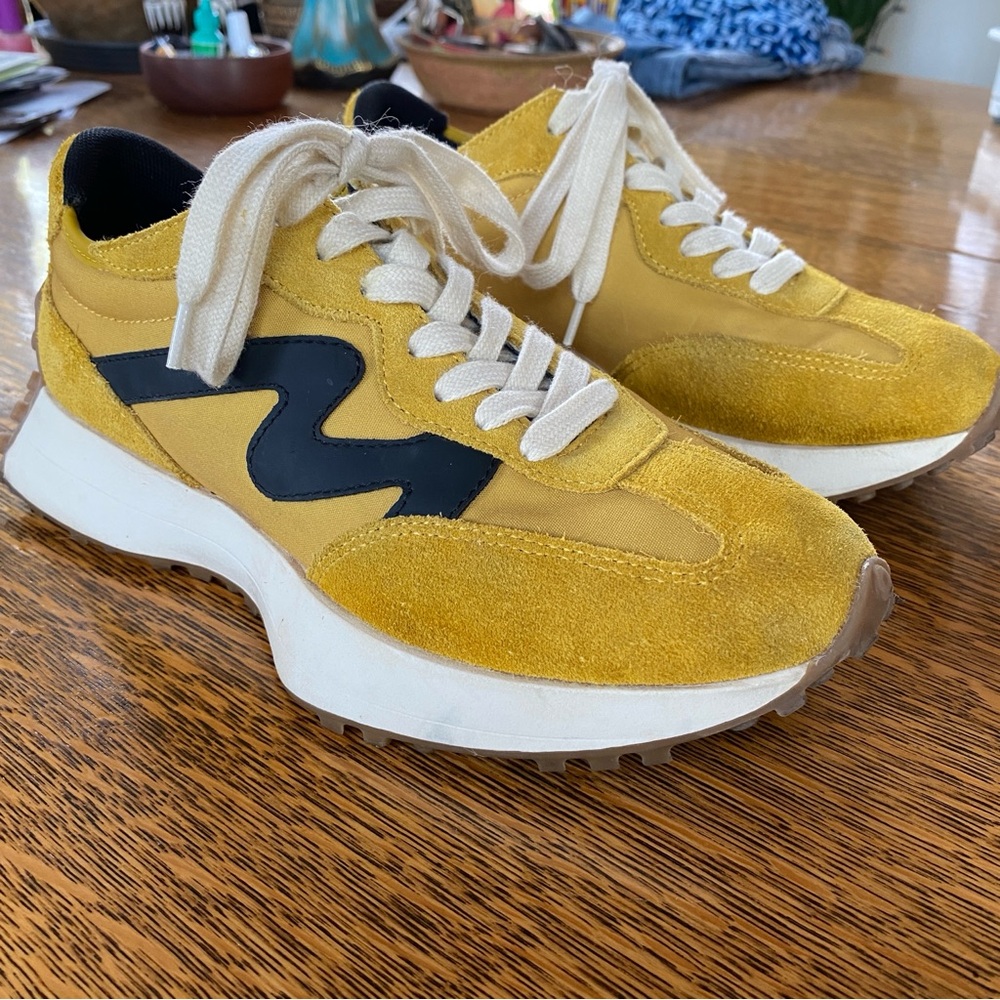 Steve Madden Campo Sneaker in Mustard - Picture 2 of 14